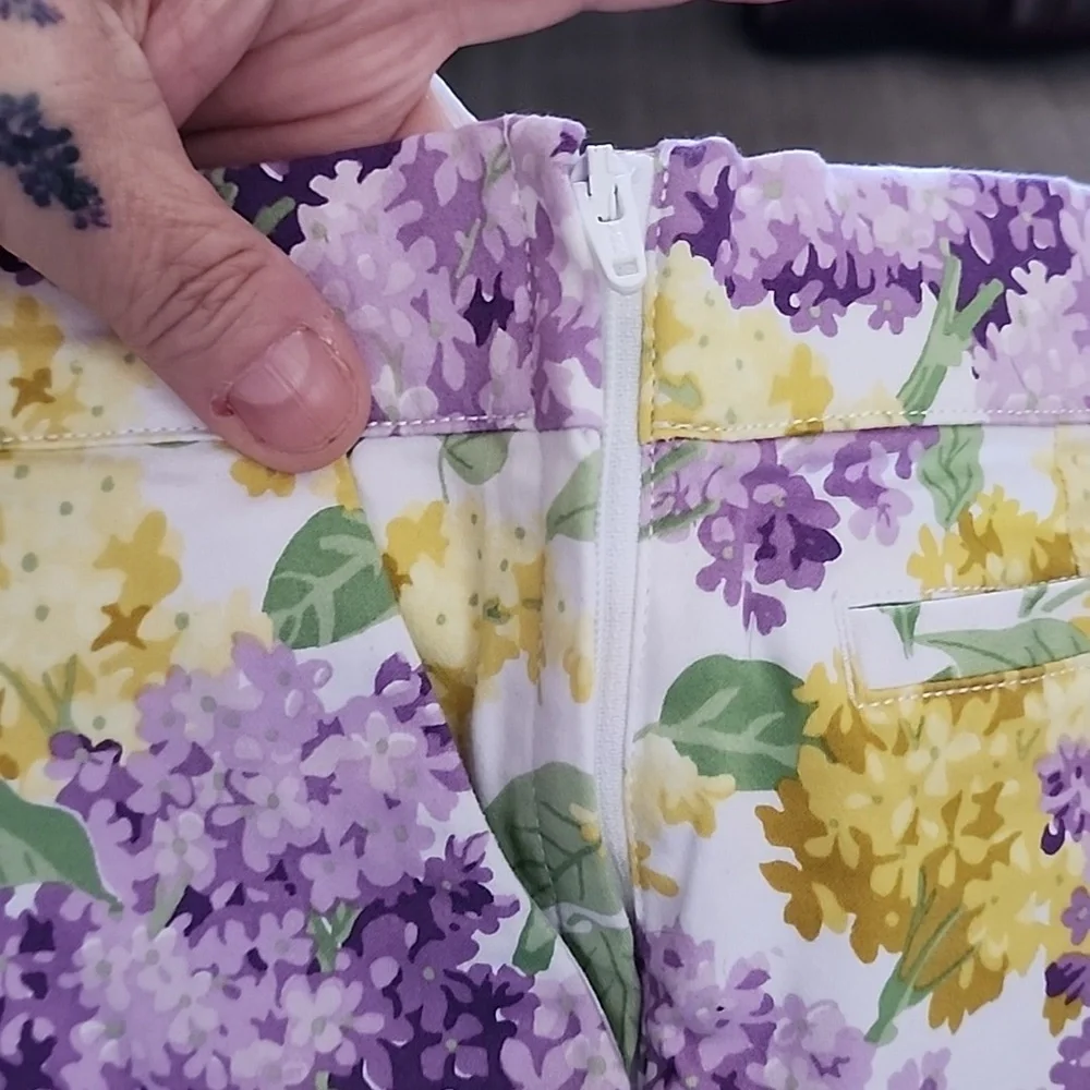 Janie and Jack Floral Sateen Pants, new!